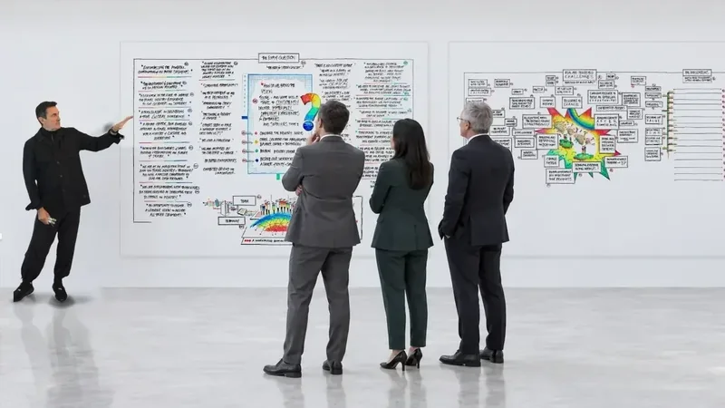 Structured Visual Thinking at the wall